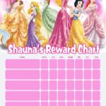 Personalised Disney Princess Reward Chart Adding Photo Option Available