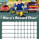 Personalised Fireman Sam Reward Chart Adding Photo Option Available