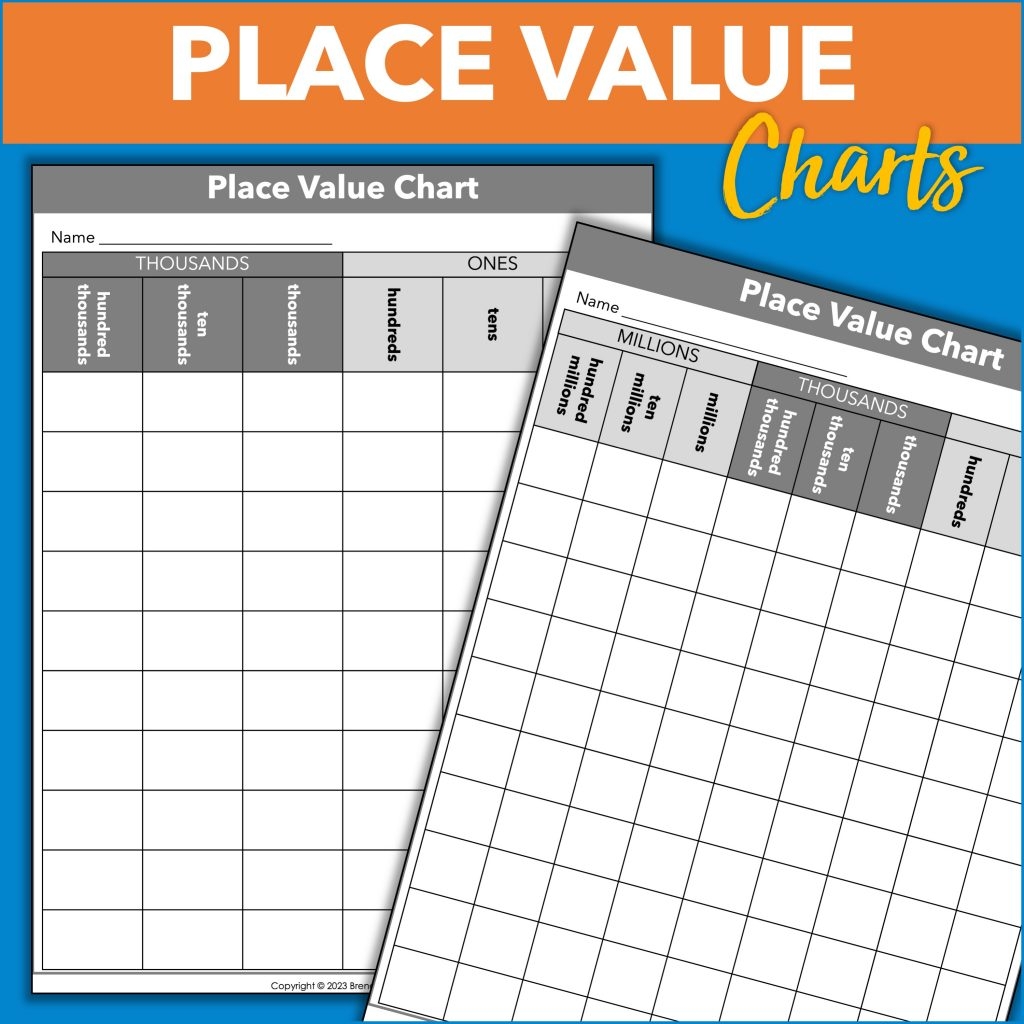 Place Value Chart Printable And How To Use It Place Value Chart Printable And How To Use It