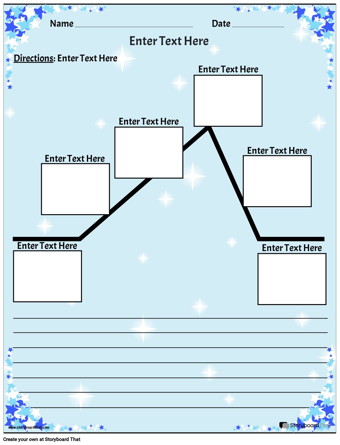 Plot Diagram Worksheets Customize With Storyboard That