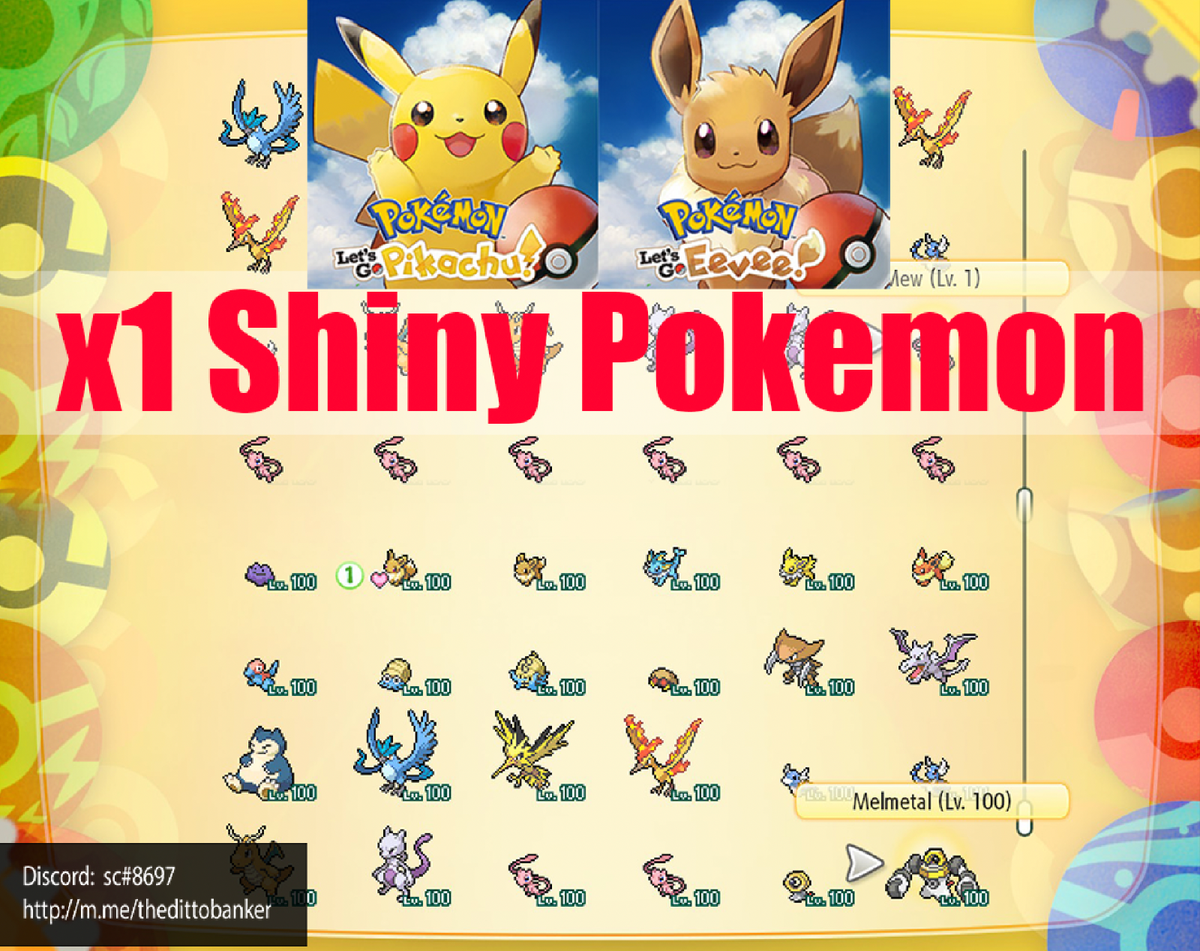 Pokemon Let s Go Pikachu Eevee PICK ANY X1 SHINY ALL KANTO POKEDEX FAST DELIV EBay