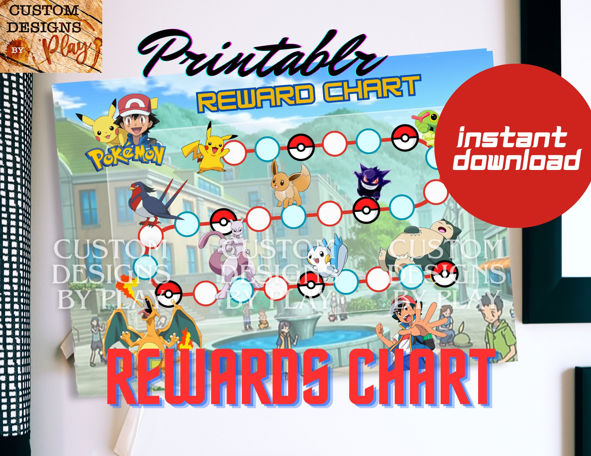 Pokemon Printable Reward Chart