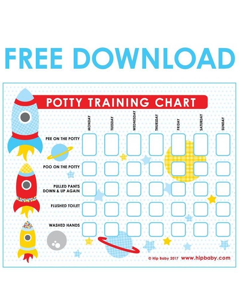 Boy Potty Training Chart Printable