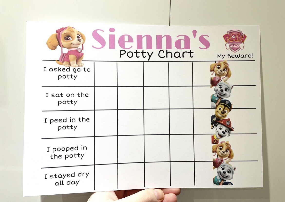 Free Printable Paw Patrol Reward Charts