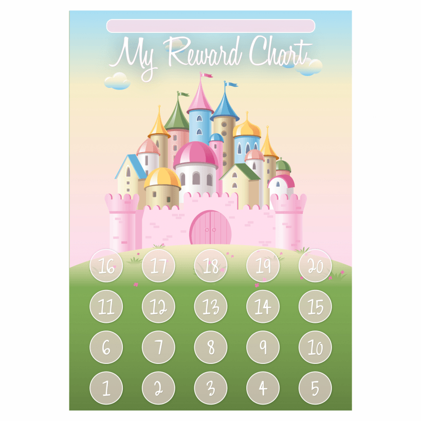 Princess Castle Reward Chart And Stickers