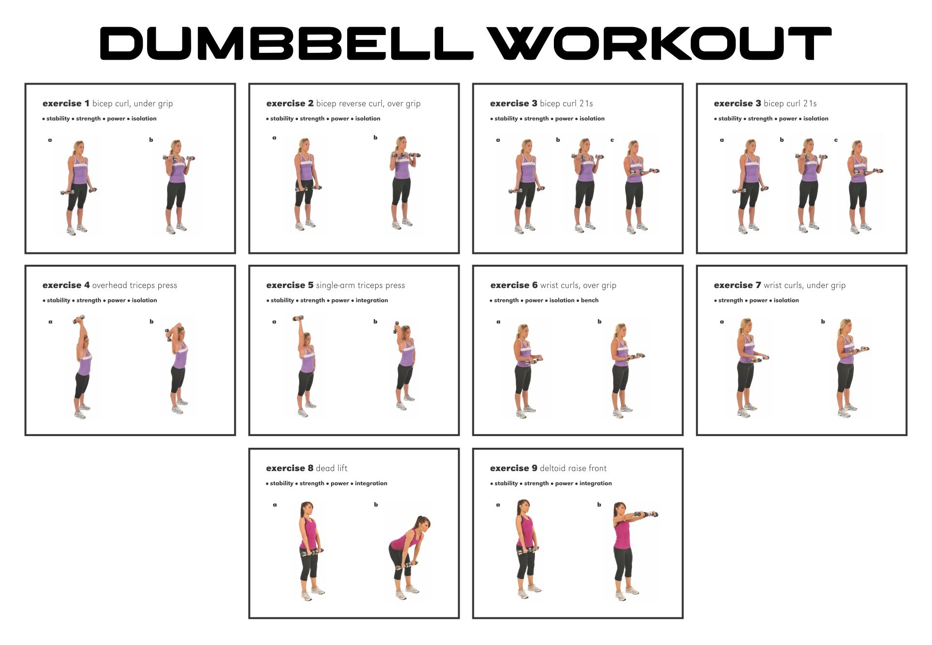 Printable Barbell Exercises Bench All Dumbbell Workout Plan Printable Dumbbell Workout Plan