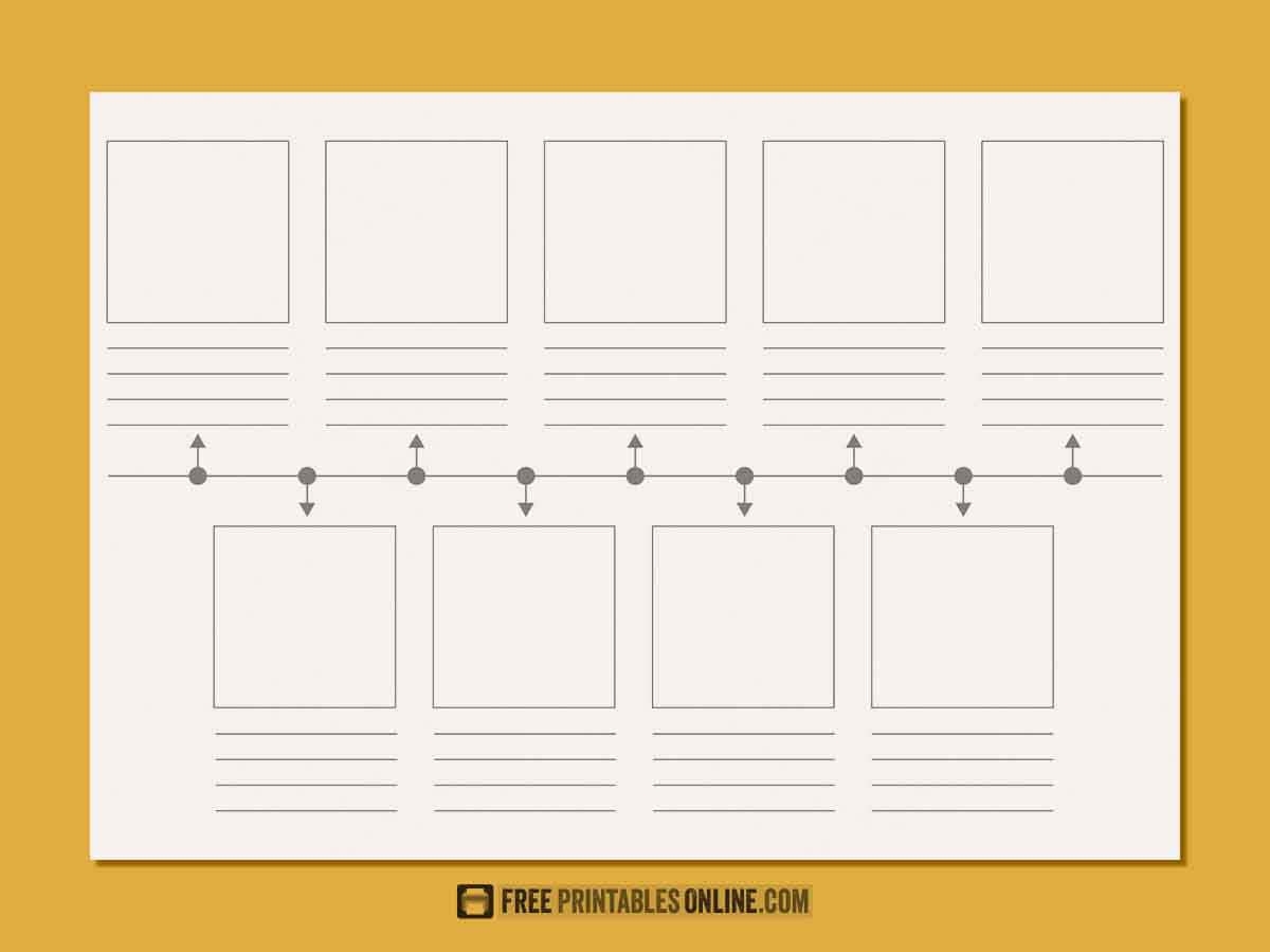 Printable Blank Timeline Template Free Printables Online Printable Blank Timeline Template Free Printables Online