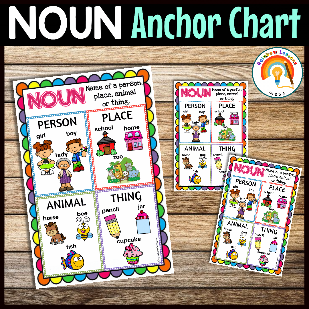Printable Common Noun Chart For Fun Classroom Learning