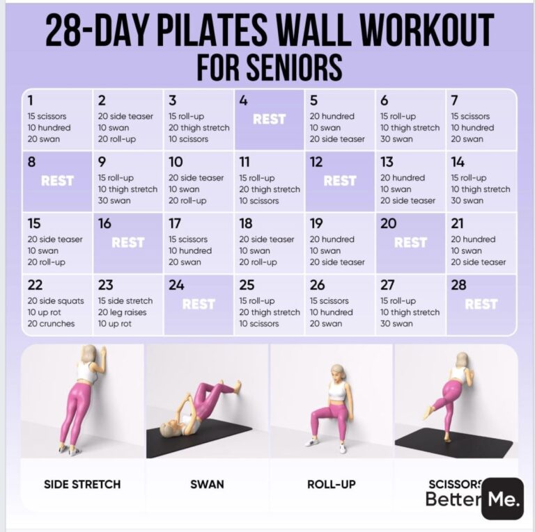 Printable Free Pilates Program Pilates Wall Workout Chart Free 30 Day Wall Pilates Challenge