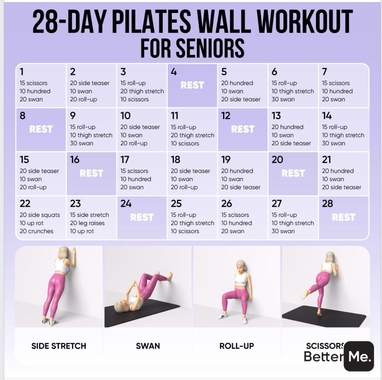 Printable Free Pilates Program Pilates Wall Workout Chart Free 30 Day Wall Pilates Challenge Printable Free Pilates Program Pilates Wall Workout Chart Free 30 Day Wall Pilates Challenge