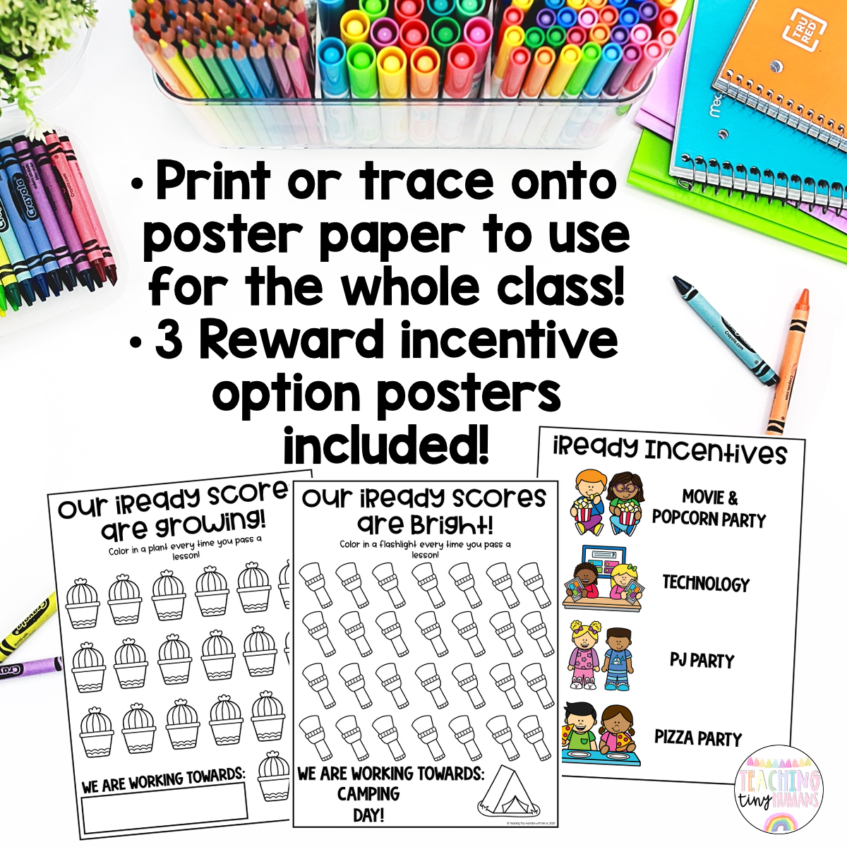 Printable IReady Incentive Reward Charts For Elementary Kids
