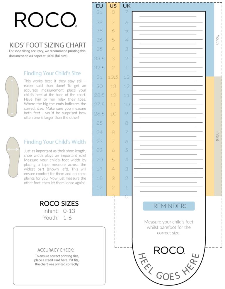 Printable Kids Shoe Size Chart Printable Children 039 s Shoe Size Guide Kids Shoe Chart