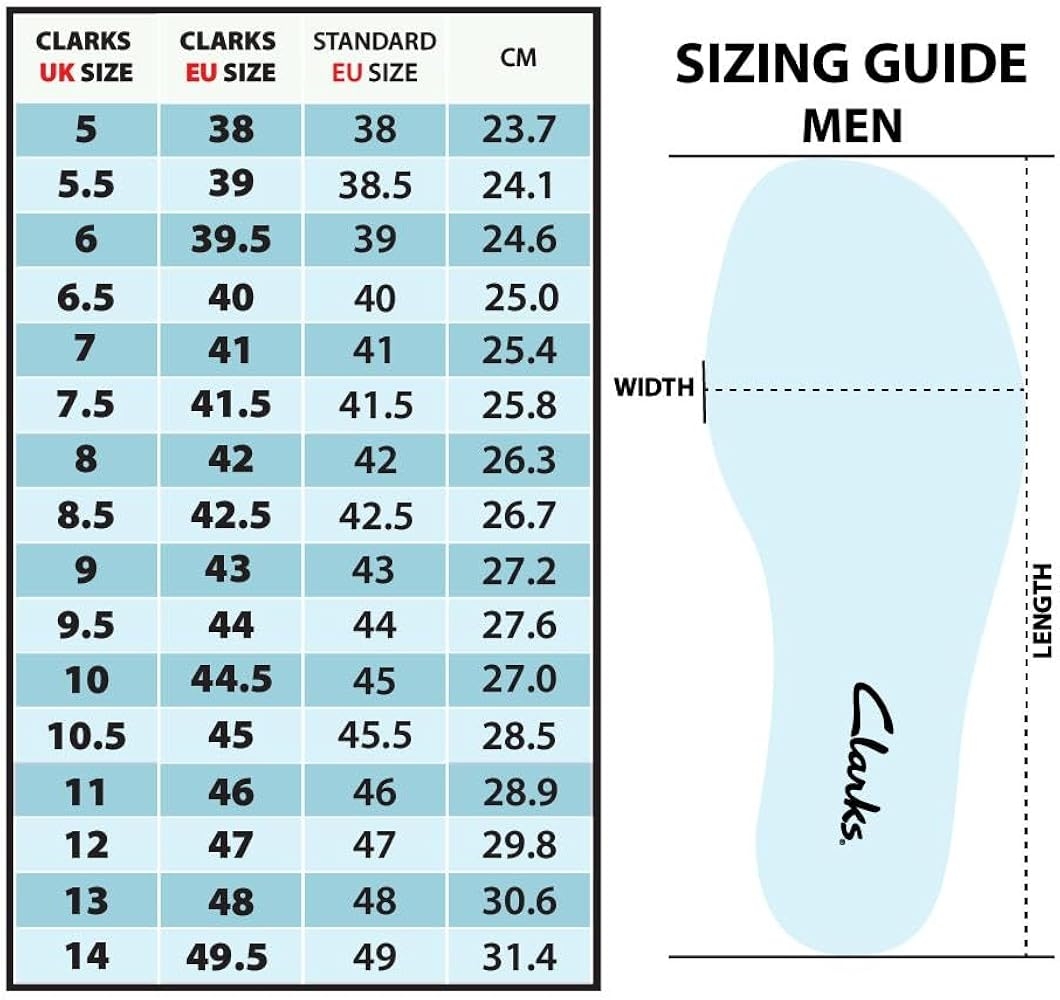 Mens Foot Sizing Chart Printable