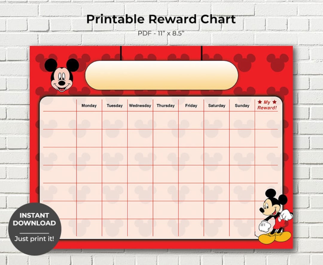 Printable Mickey Mouse Reward Chart Potty Training Chart Children s Sticker Chart Toddler Reward Chart INSTANT DOWNLOAD Etsy UK Printable Mickey Mouse Reward Chart Potty Training Chart Children s Sticker Chart Toddler Reward Chart INSTANT DOWNLOAD Etsy UK