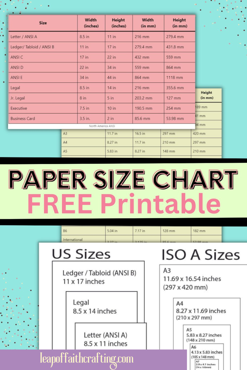 Printable Elementary Standard Length Chart Printable Elementary Standard Length Chart