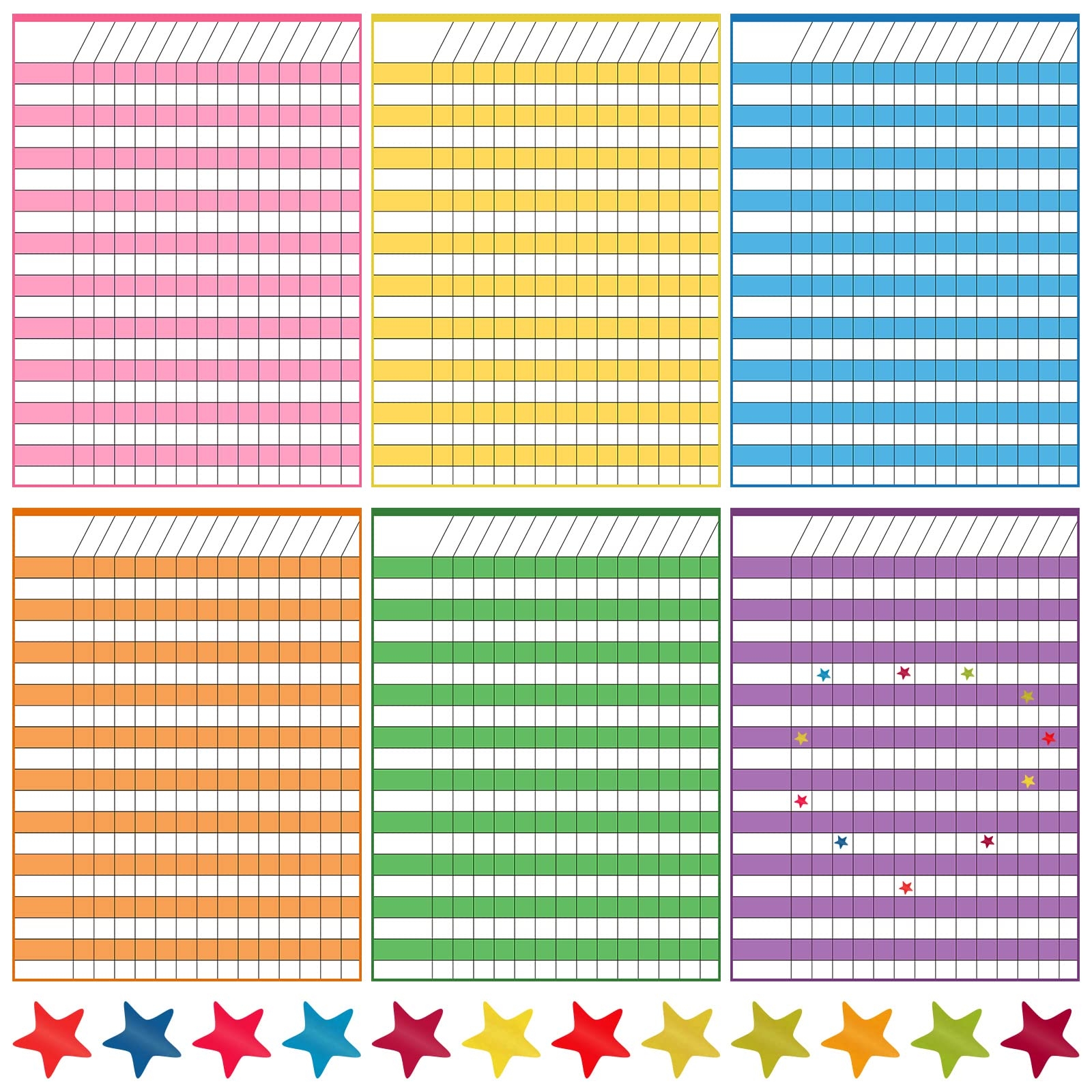 Printable PDF Free Download 10 Sets Of Classroom Reward Charts 2 Designs 700 Star Stickers Suitable For Classroom Teaching Or Home Use Behavior Chart For Classroom