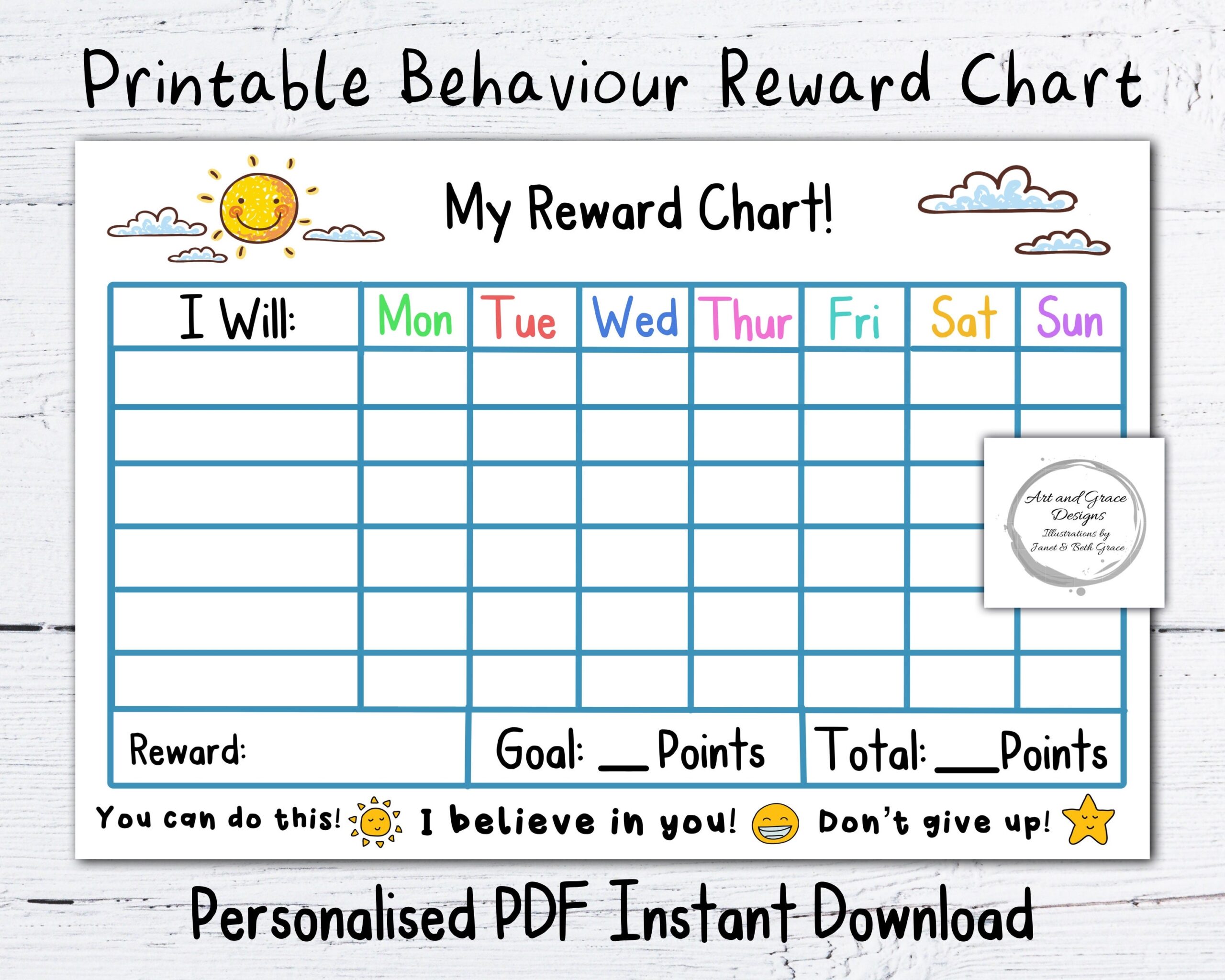 Printable Behavior Charts Printable Behavior Charts