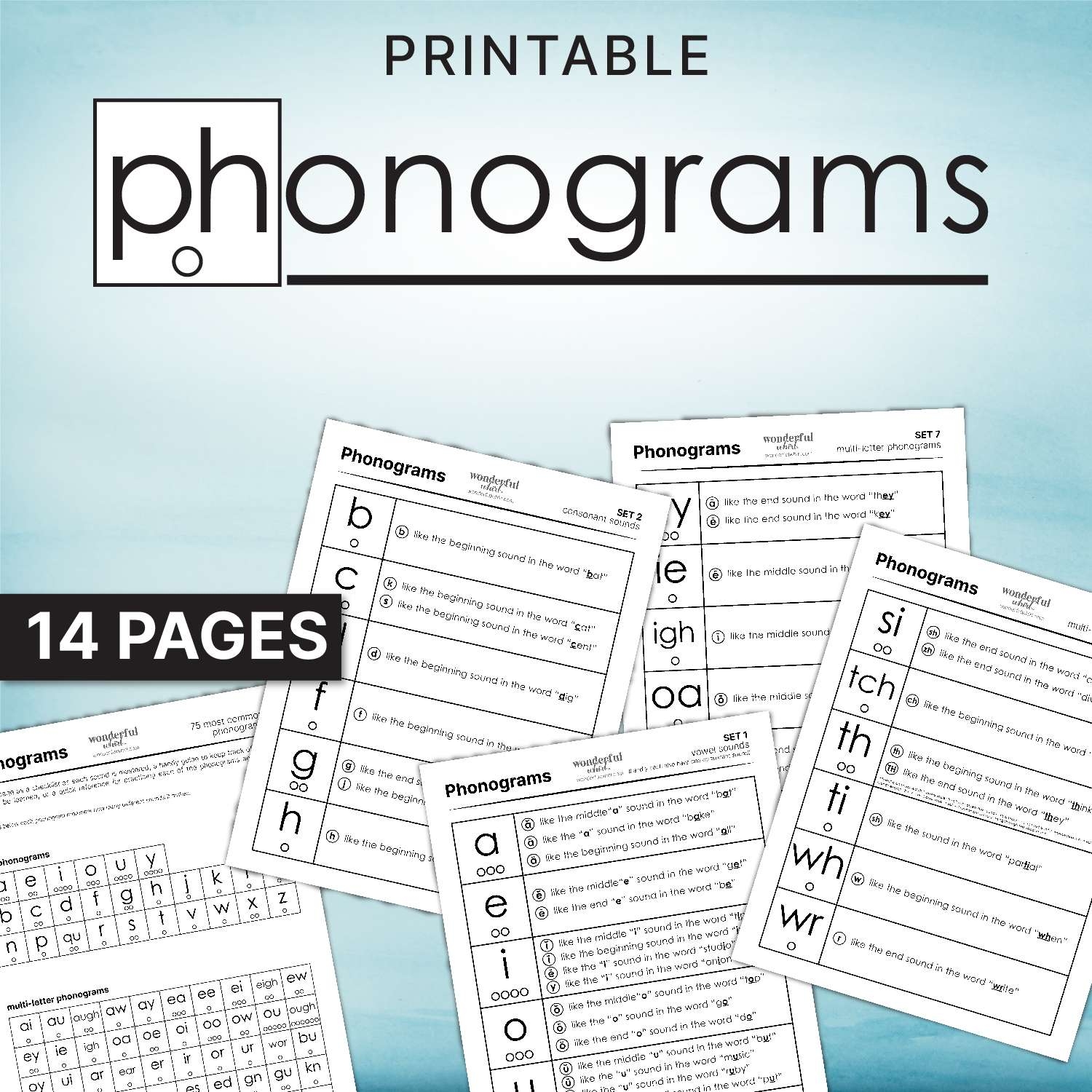 Printable Phonograms Wonderful Whirl