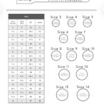 Printable Ring Size Chart Lukas Casting House