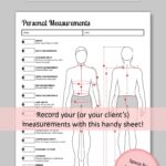 Printable Sewing Sheet Men s Measurement Sheet digital PDF Download Letter A4 Etsy