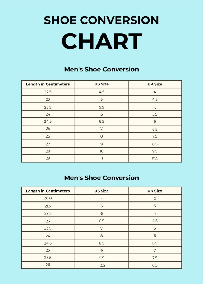 Printable Shoe Conversion Chart Sizing Chart Conversion Womens Shoe Shoe Size Chart Printable Mens