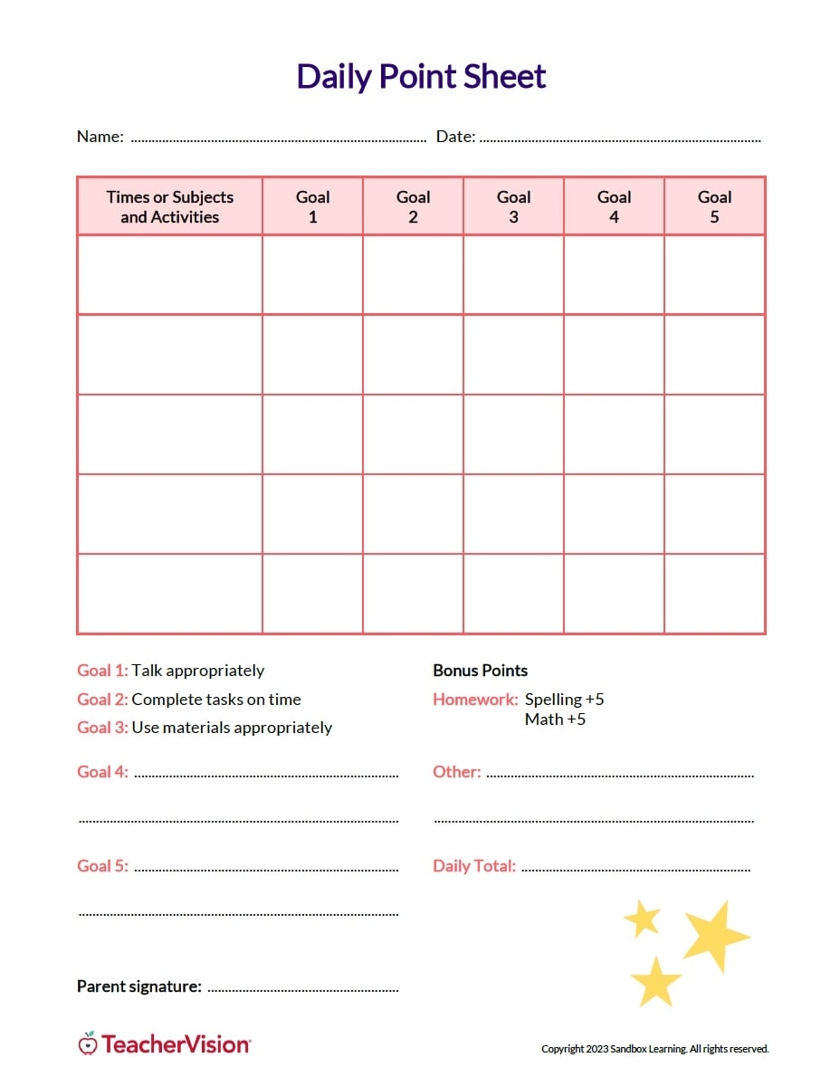 Printable Teacher Forms For The Classroom TeacherVision