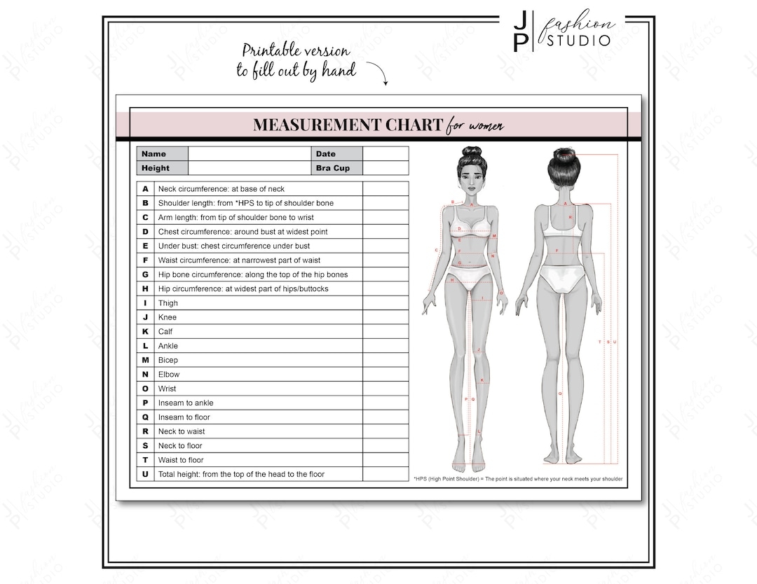 PRINTABLE Women s Body Measurement Sheet Fashion Designer Template Sewing Measurement Sheet PDF JPG Etsy PRINTABLE Women s Body Measurement Sheet Fashion Designer Template Sewing Measurement Sheet PDF JPG Etsy