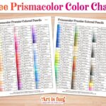 Prismacolor Colored Pencils Blank Color Chart For Set Of 150 Colored Pencils Art Is Fun