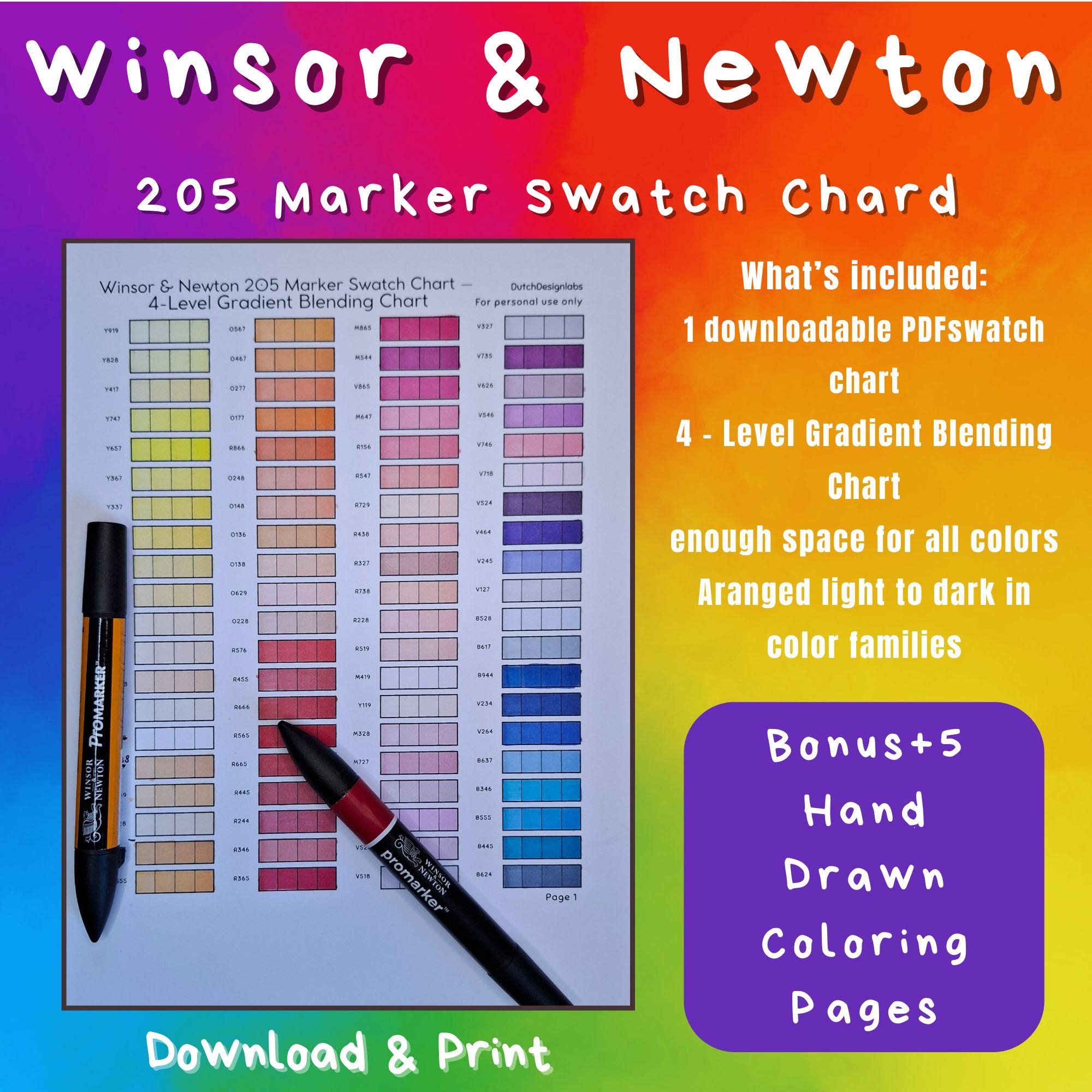 Promarker Printable Colour Chart