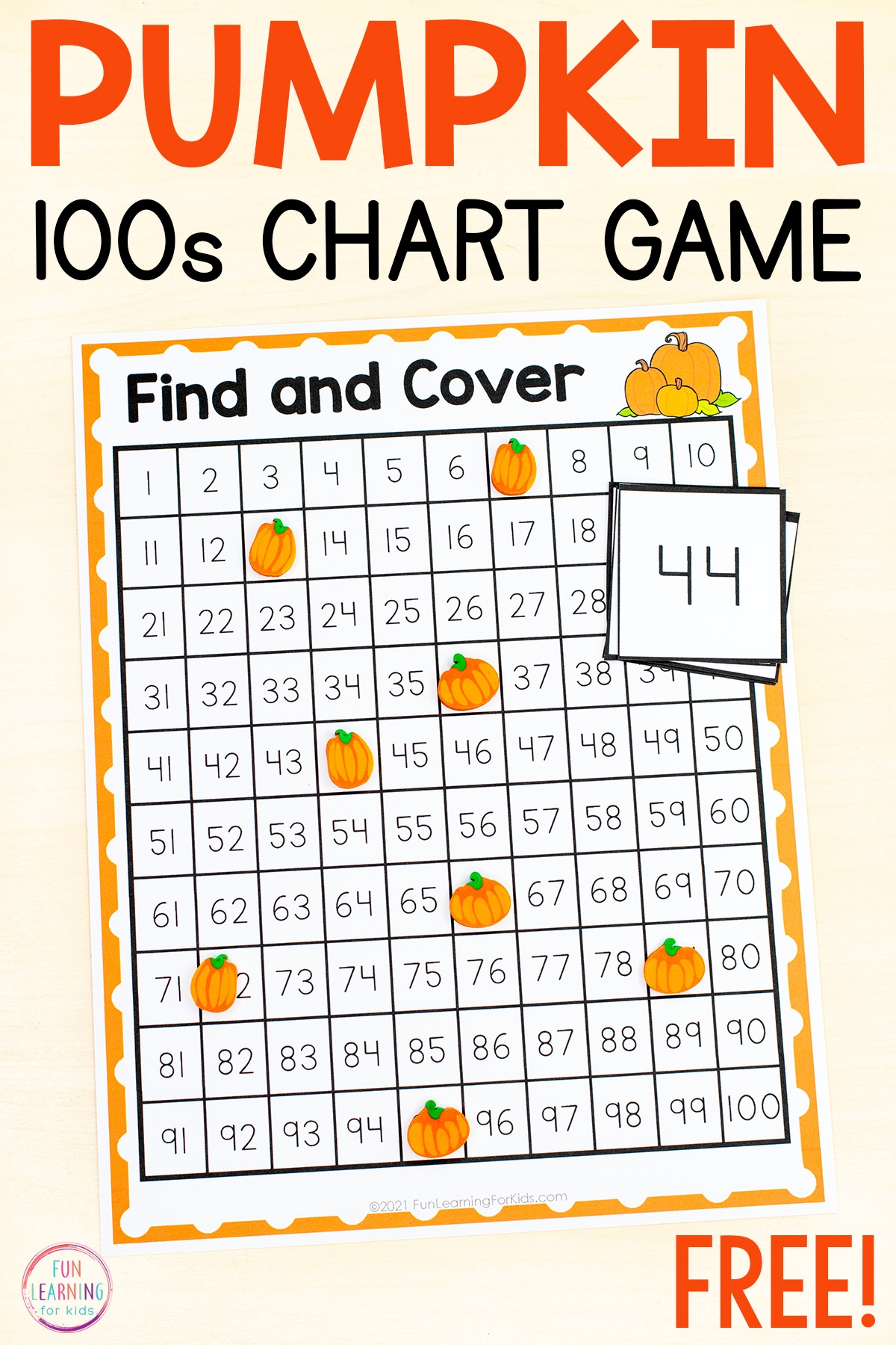 Pumpkin 100 120 Chart Printable Find And Cover Number Mats Pumpkin 100 120 Chart Printable Find And Cover Number Mats