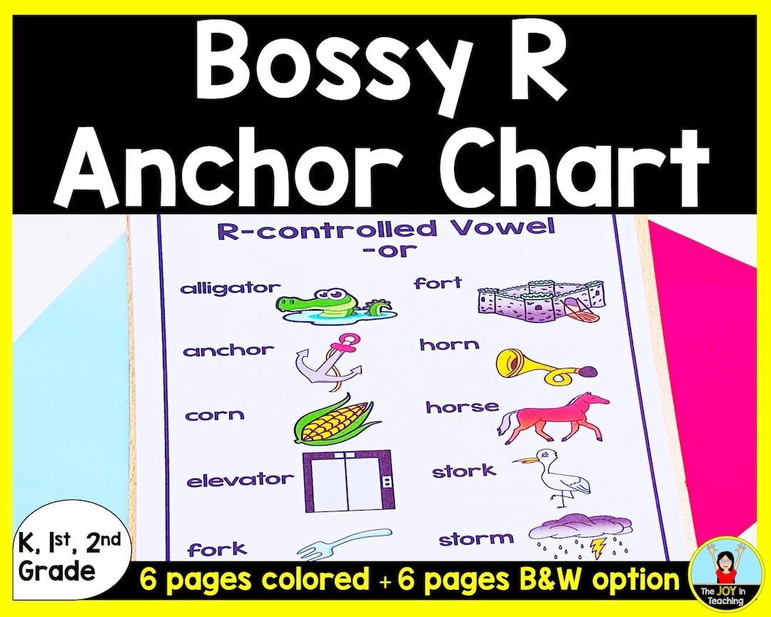 R controlled Vowel Anchor Chart Reading Practice PDF Etsy