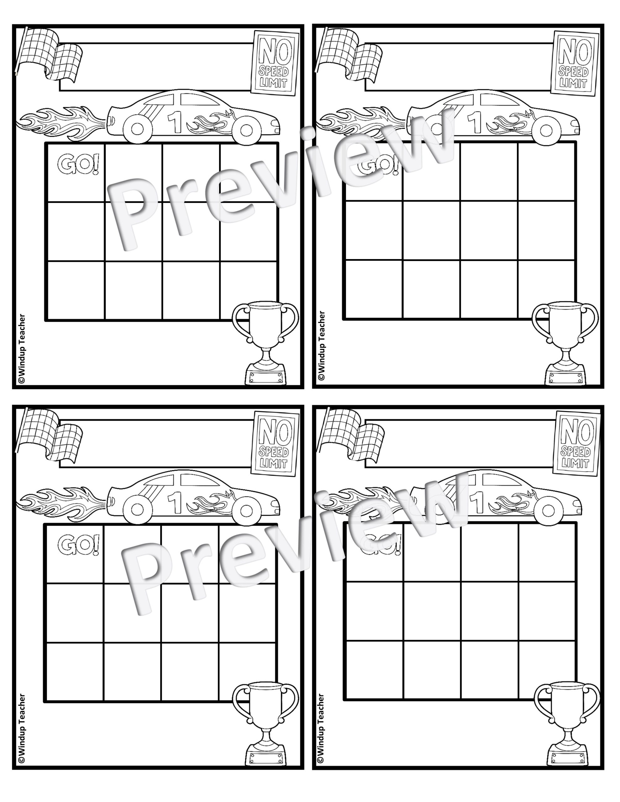 Car Reward Chart Printable