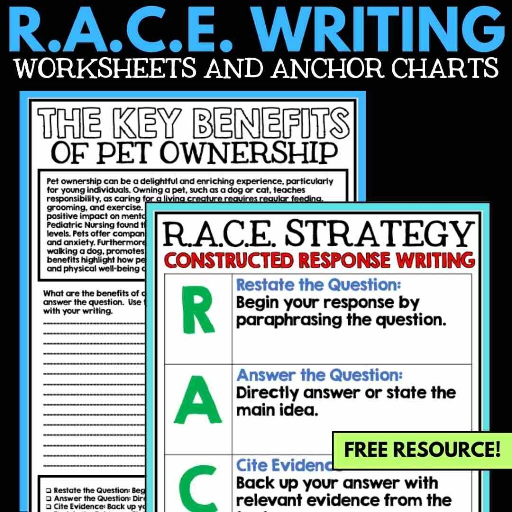 RACE Strategy In ELA Creative Classroom Core RACE Strategy In ELA Creative Classroom Core