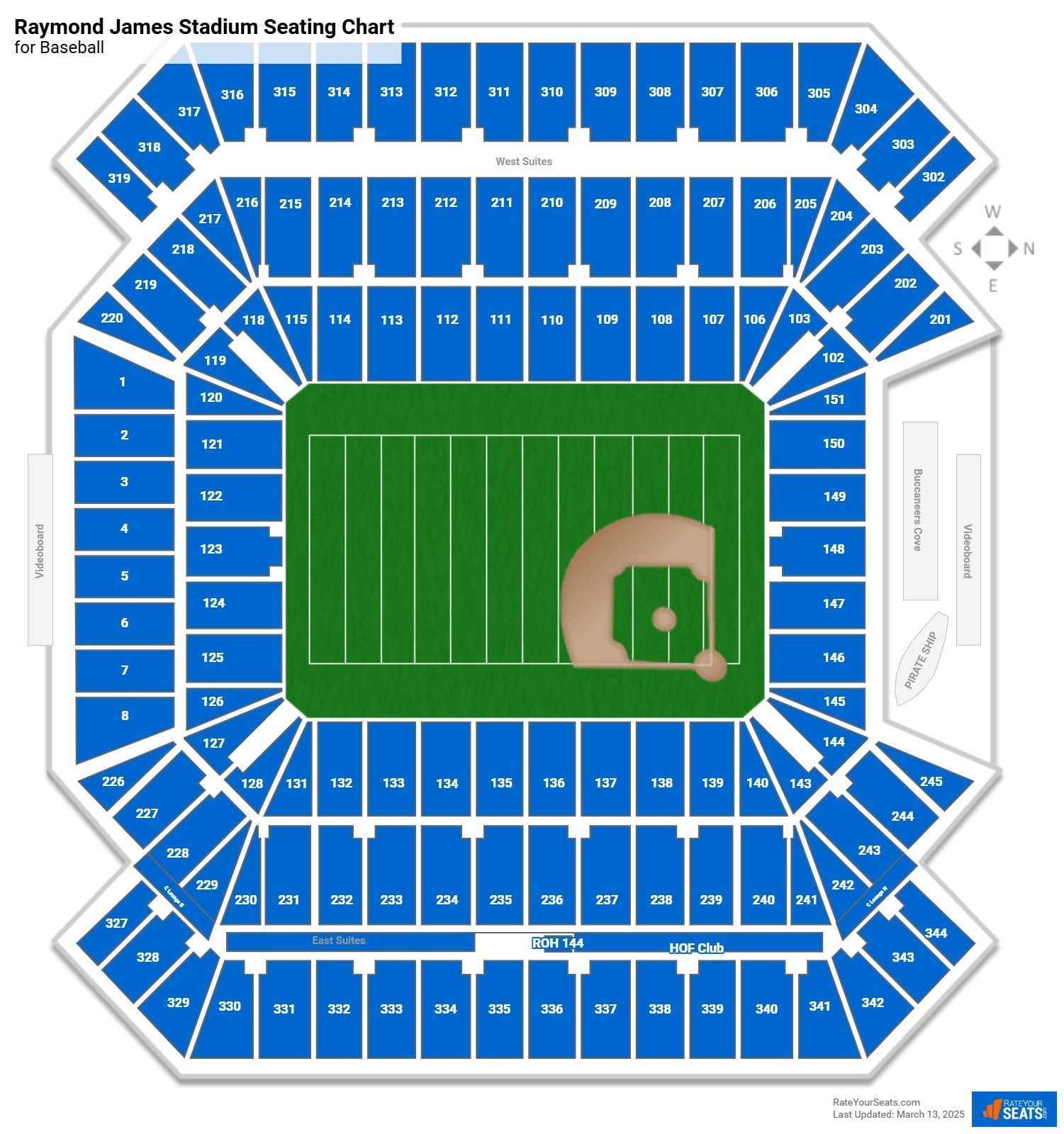 Raymond James Stadium Seating Charts RateYourSeats