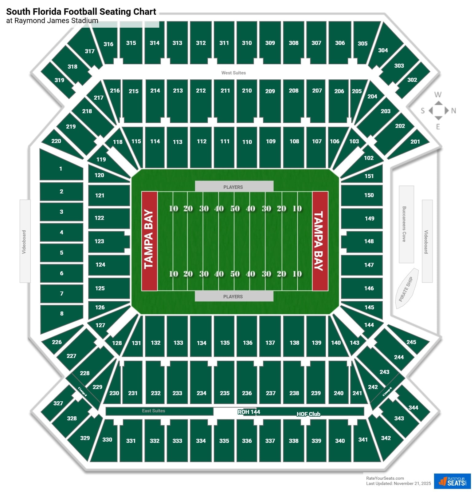 Raymond James Stadium Seating Charts RateYourSeats