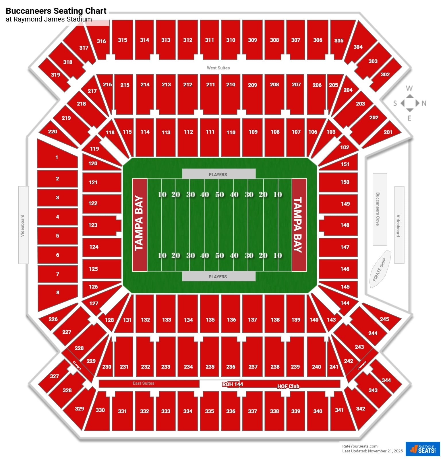 Raymond James Stadium Seating Charts RateYourSeats