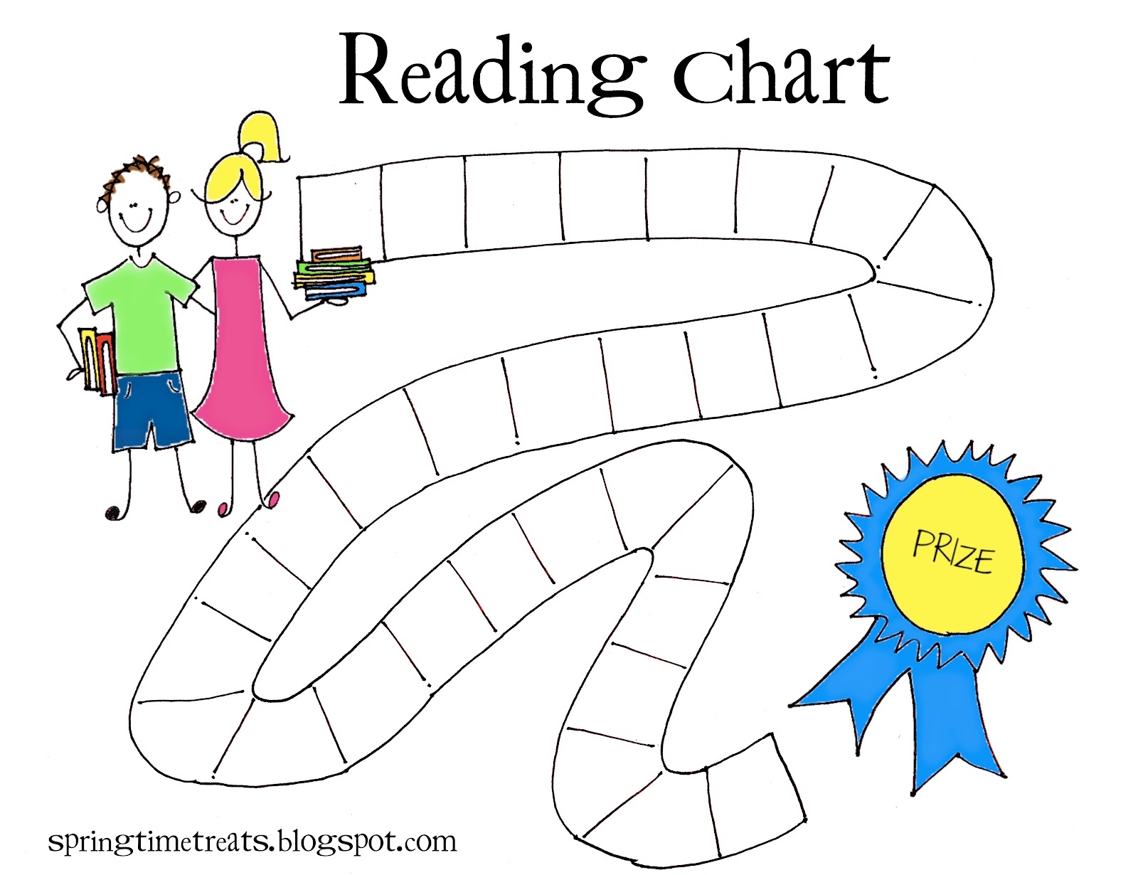 Reading Chart Free Printable Spring Time Doodles Reading Chart Free Printable Spring Time Doodles