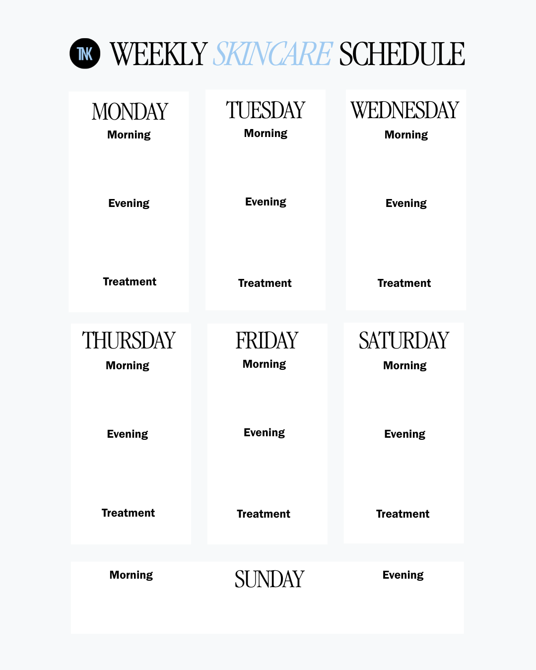 Ready Set Glow Clean Skincare Routine Free Template The New Knew