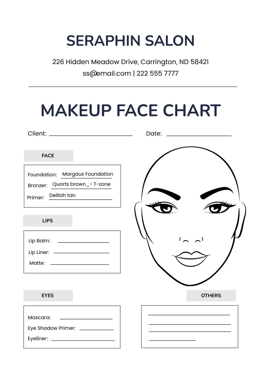 Makeup Face Charts Printable Free Makeup Face Charts Printable Free