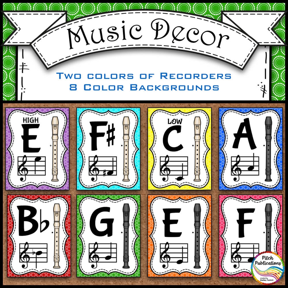 Printable Recorders Notes Chart Printable Recorders Notes Chart