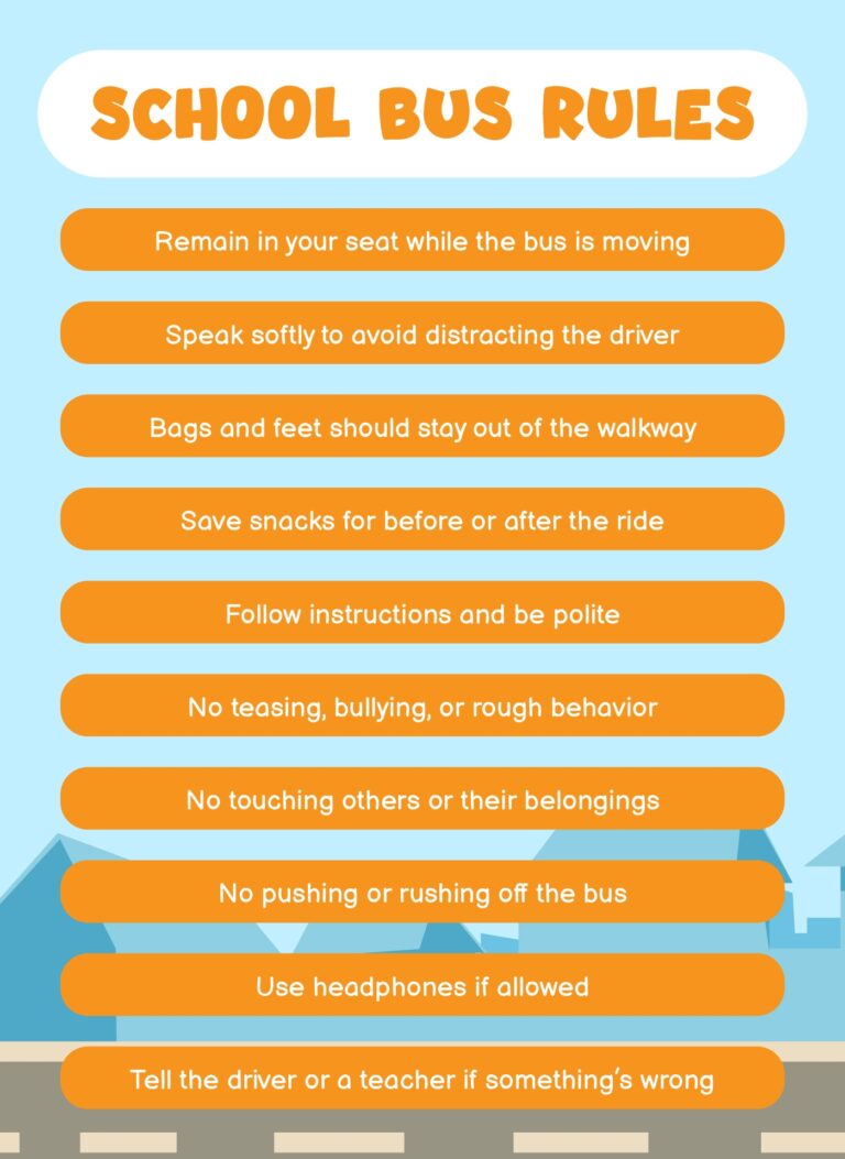School Bus Rules 14 Free PDF Printables Printablee