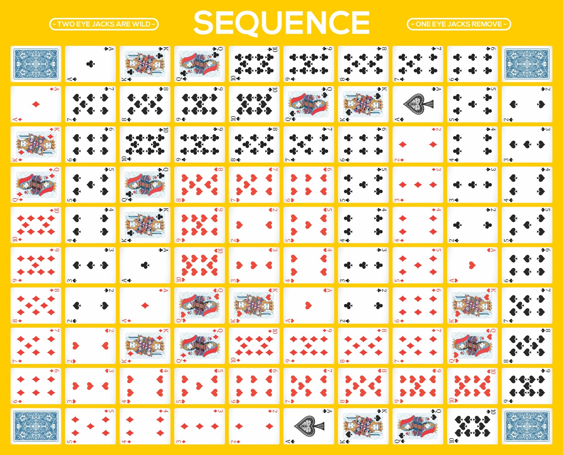 Sequence Board Game 10 Free PDF Printables Printablee