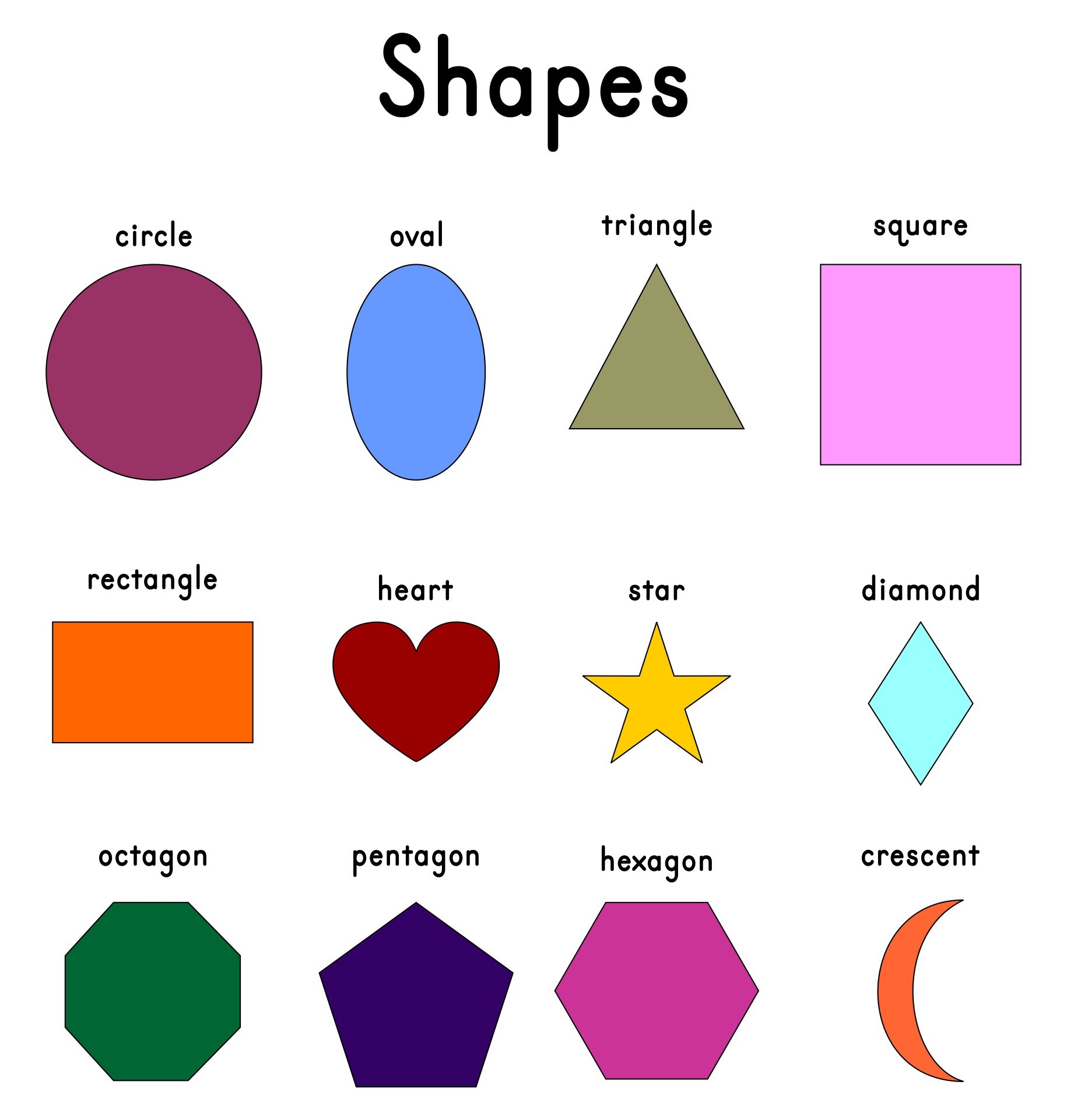 Shapes Chart 10 Free PDF Printables Printablee