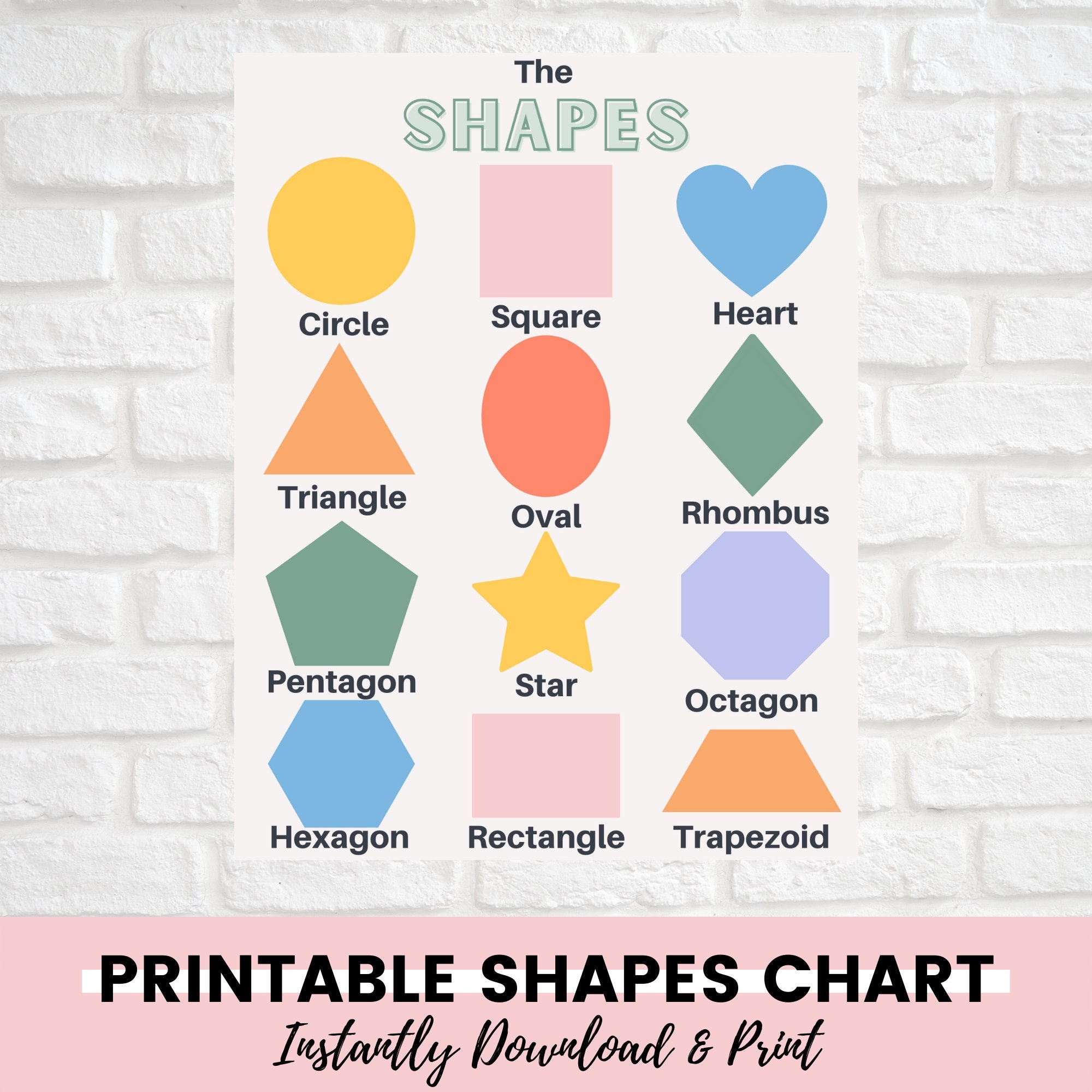 Shapes Chart Educational Printable Printable Homeschool Activity Digital Download Homeschool Resource Preschool Activity Learning Shapes Shapes Chart Educational Printable Printable Homeschool Activity Digital Download Homeschool Resource Preschool Activity Learning Shapes