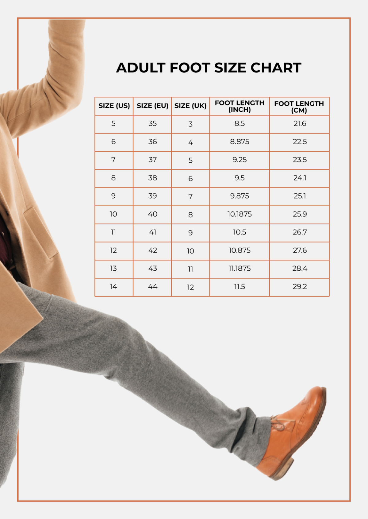 Shoe Sizer Measuring Gauge Shoe Size Measuring Chart Printable Professional Resume Writing