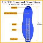 Shoe Sizing Meter Foot Meter Children s Feet Shoe Measuring Device Children With Measuring Tape Feet For Determining Shoe Sizes Women Men For UK Sizes 2 12 EU Sizes 18 47 Blue Amazon de Fashion