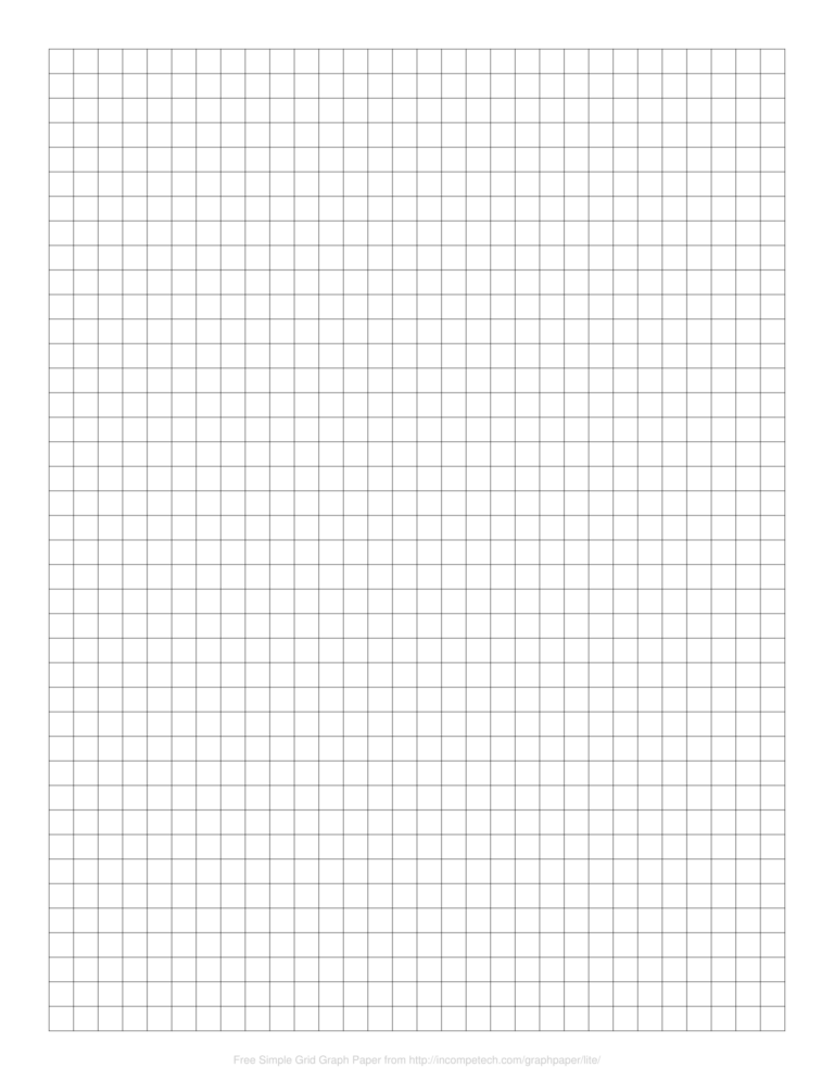 Simple Grid Graph Paper Generator