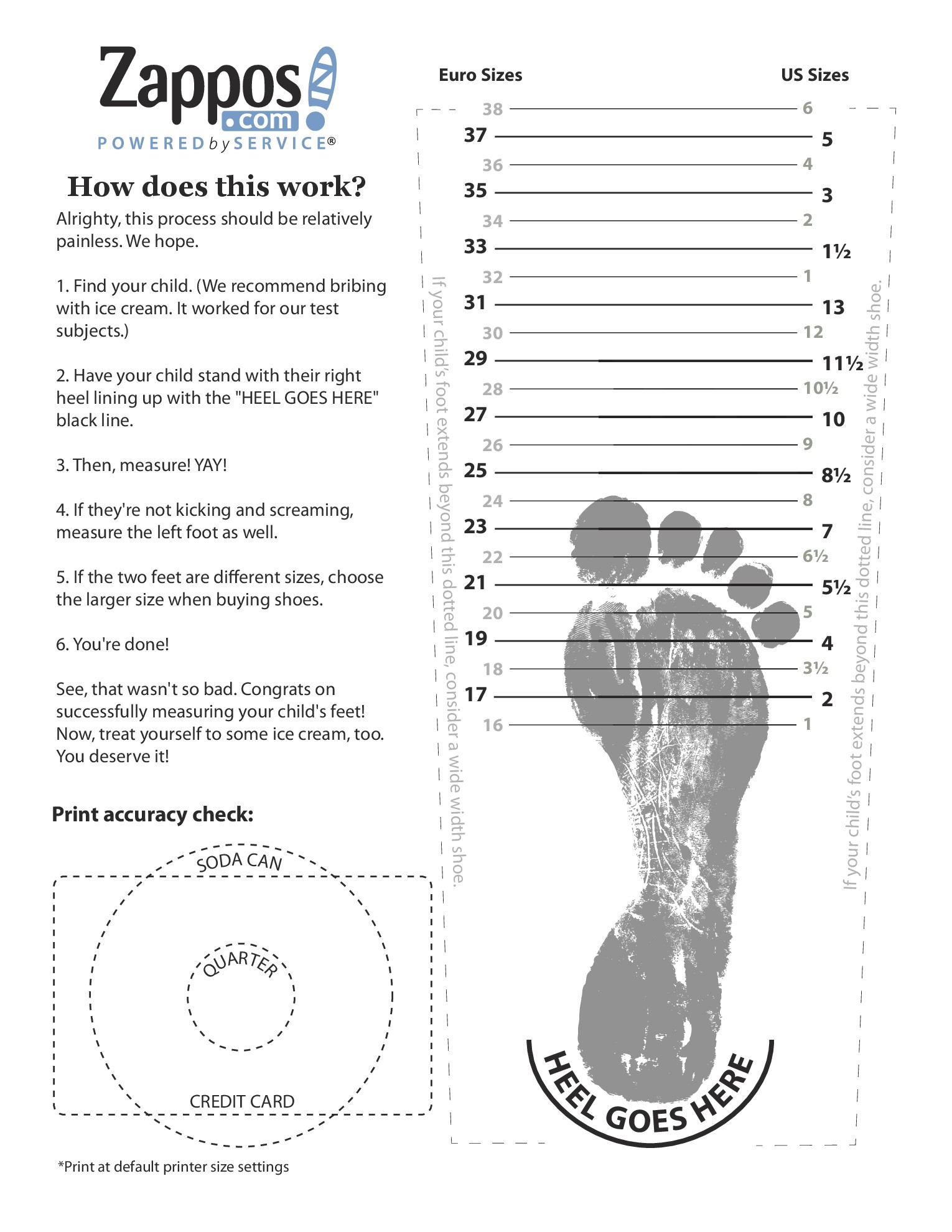 Sizing Chart Printable Print Foot Measure Width Chart Wide Feet Average American Male Foot Size Arch