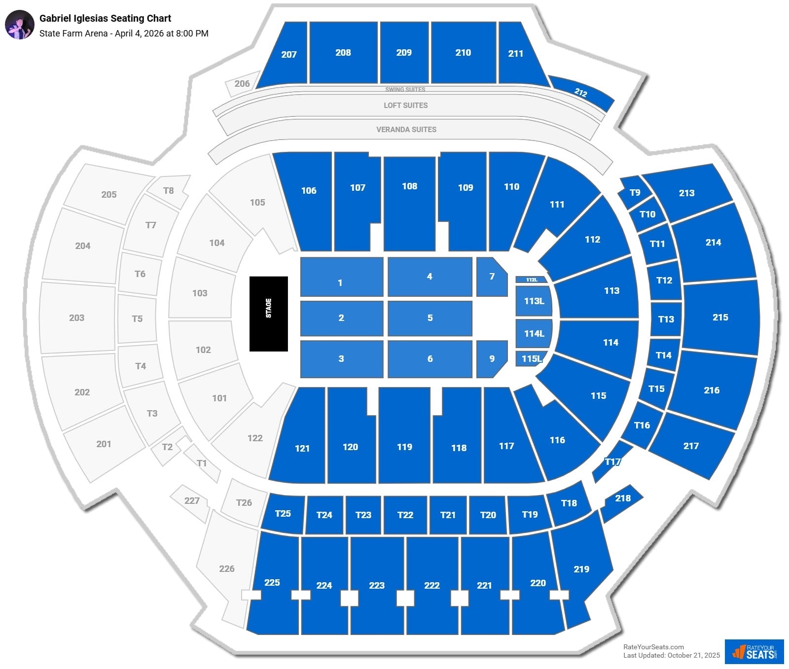 State Farm Arena Concert Seating Chart RateYourSeats