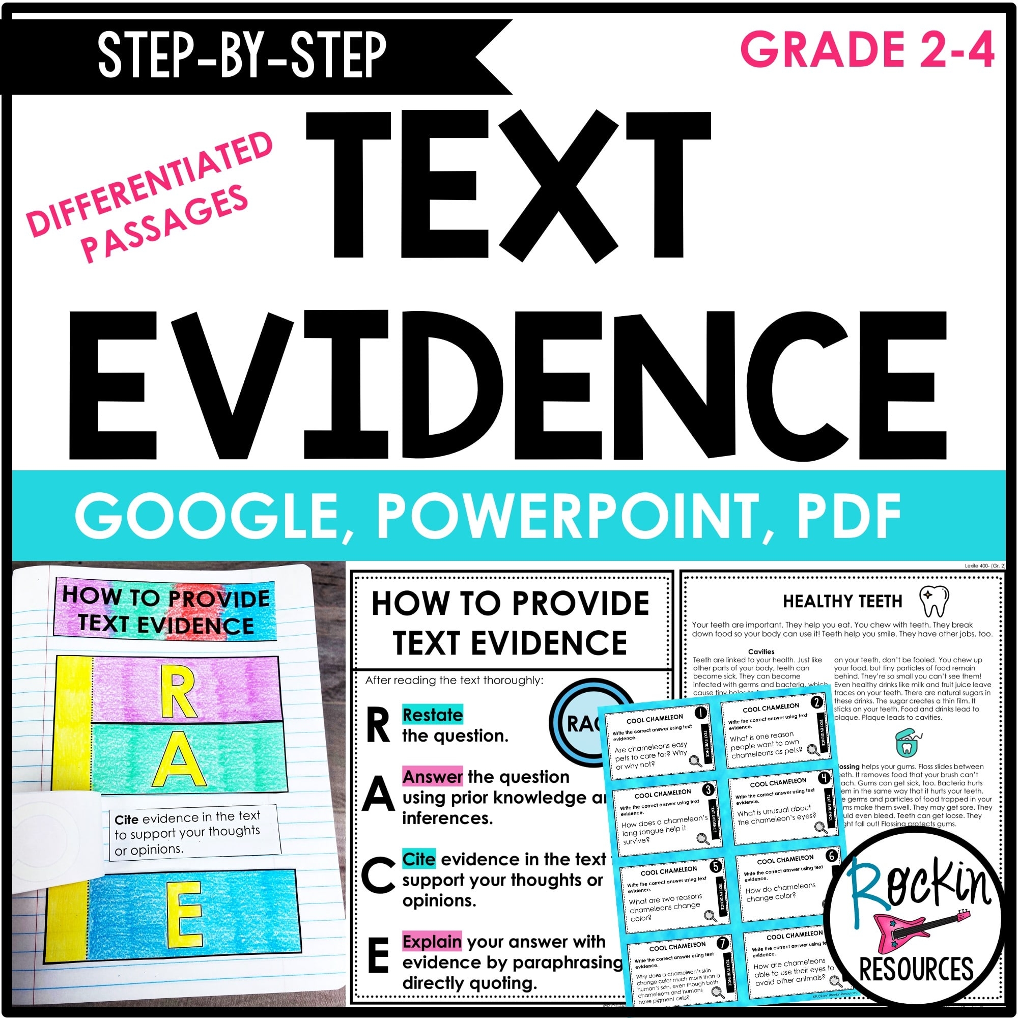 Text Evidence Chart Printable Text Evidence Chart Printable